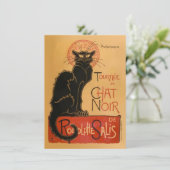 Le Chat Noir Einladung (Stehend Vorderseite)