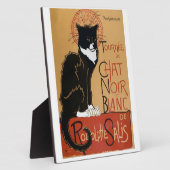 Le Chat Noir et Blanc Französisch Fotoplatte (Seite)