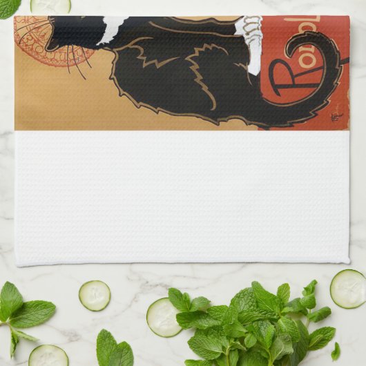 Le Chat Noir et Blanc Geschirrtuch (Gefaltet)