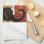 Le Chat Noir et Blanc Geschirrtuch (Viertel Falte)