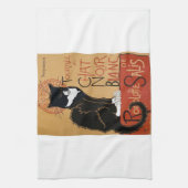 Le Chat Noir et Blanc Geschirrtuch (Vertikal)