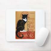 Le Chat Noir et Blanc Mousepad (Mit Mouse)