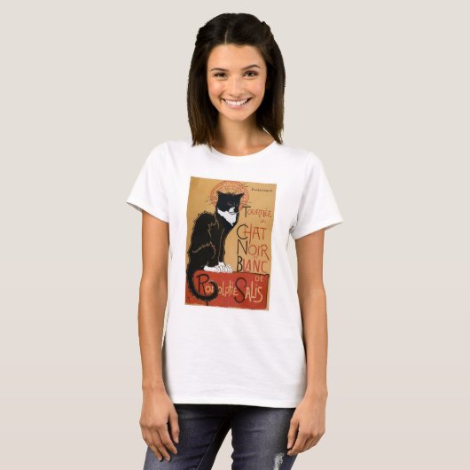 Le Chat Noir et Blanc T-Shirt (Vorne ganz)
