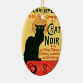 Le Chat Noir Feines Vintages Jugendstil Keramikornament (Rechts)