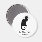 Le Chat Noir France Magnet (Vorderseite/Rückseite)