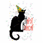 Le Chat Noir - GLÜCKLICHER GEBURTSTAG!<br><div class="desc">Mit Party Hat und Confetti ist Le Chat Noir bereit, Ihren Geburtstag mit Ihnen zu feiern! ... ..Eine Neubearbeitung der Kunst von Théophile Steinlen (Le Chat Noir) ... ... ... ..Im *Spoofing The Arts* Store finden Sie Reedits (meist Parodie) berühmter Kunstwerke. Wenn Sie mehr sehen möchten, klicken Sie bitte auf...</div>
