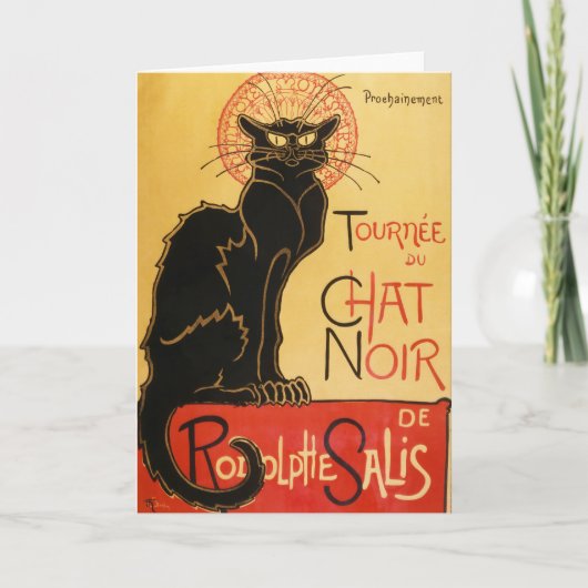 Le Chat Noir Greeting Card Karte (Vorderseite)