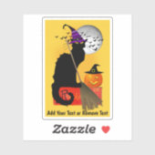 Le Chat Noir Halloween Hexe Aufkleber (Blatt)