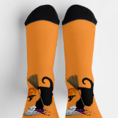 Le Chat Noir Halloween Hexe Socken (Oben)