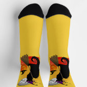 Le Chat Noir Halloween Hexe Socken (Oben)