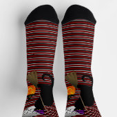 Le Chat Noir Halloween Hexe Socken (Oben)