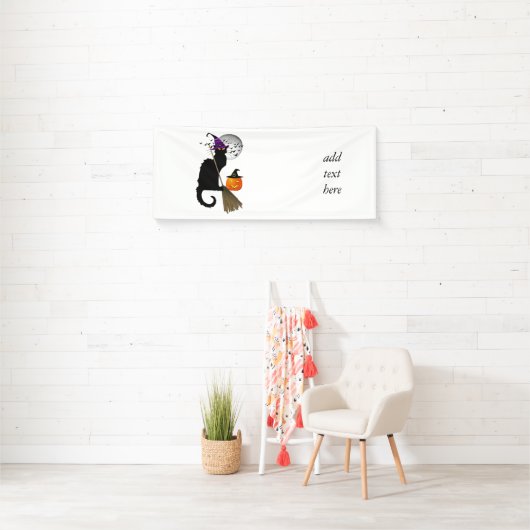 Le Chat Noir - Halloween Hexenkatze Banner (Insitu)