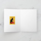 Le Chat Noir Happy Birthday Karte (Innenseite)