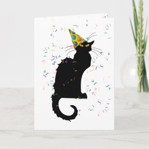 Le Chat Noir Happy Birthday Karte