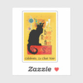 Le Chat Noir Happy New Year Party Aufkleber (Blatt)
