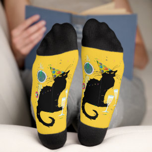 Le Chat Noir Happy New Year Party Socken