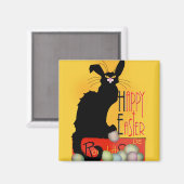 Le Chat Noir - Happy Oaster Magnet (Vorderseite/Rückseite)