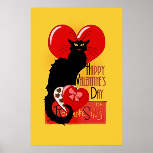 Le Chat Noir - Happy Valentine's Day Poster (Vorne)