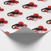 Le Chat Noir Heart Candy Valentine's Day  Geschenkpapier (Ecke)