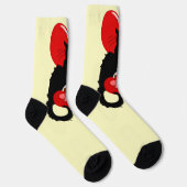 Le Chat Noir Heart Candy Valentine's Day  Socken (Rechts)