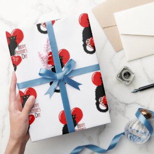 Le Chat Noir Herz Süßigkeiten Valentinstag Geschenkpapier