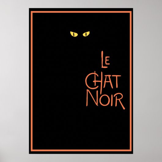Le Chat Noir im Dunkeln Poster (Vorne)