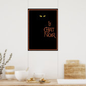 Le Chat Noir im Dunkeln Poster (Küche)