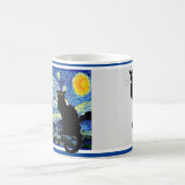 Le Chat Noir in Starry Night Kaffeetasse (Mittel)