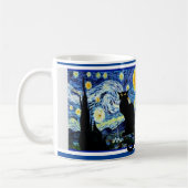 Le Chat Noir in Sternennacht Kaffeetasse (Links)