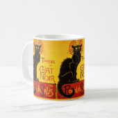 le chat noir, Kunst Nouveau Kaffeetasse (Vorderseite Links)