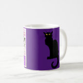 Le Chat Noir Lila Kaffeetasse (VorderseiteRechts)
