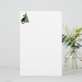 Le Chat Noir mit Weihnachtsbaum Briefpapier (Stehend Vorderseite)