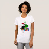 Le Chat Noir mit Weihnachtsbaum T-Shirt (Vorne ganz)