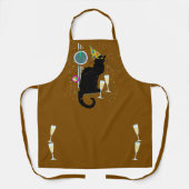 Le Chat Noir New Years Schürze (Vorderseite)