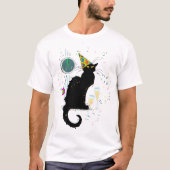 Le Chat Noir New Years T-Shirt (Vorderseite)