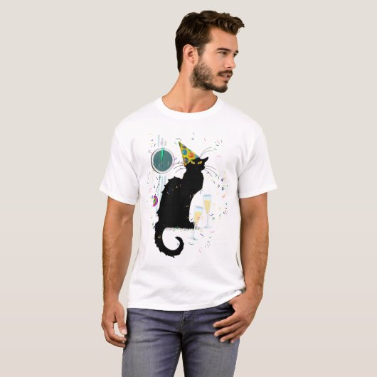 Le Chat Noir New Years T-Shirt (Vorne ganz)