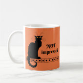 Le Chat Noir nicht beeindruckt Kaffeetasse (Links)