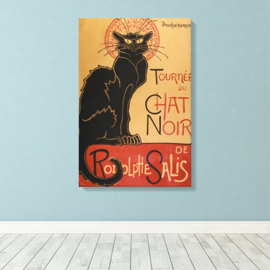 Le Chat Noir Original Leinwanddruck (Insitu (Holzboden))