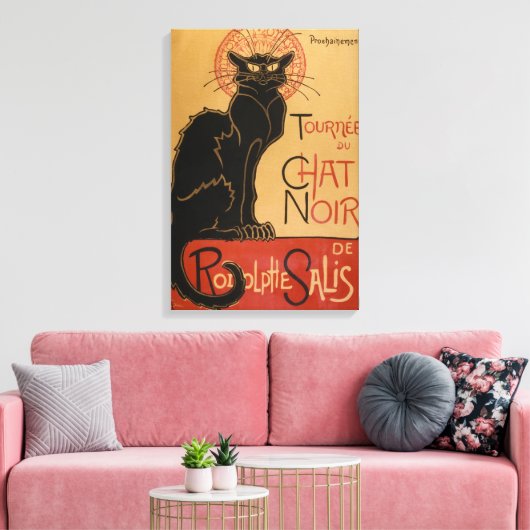 Le Chat Noir Original Leinwanddruck (Insitu (Wohnzimmer))