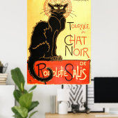 Le Chat noir, Original-Reklametafel Poster (Heimbüro)