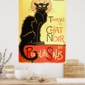 Le Chat noir, Original-Reklametafel Poster (Küche)