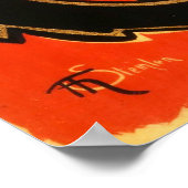 Le Chat noir, Original-Reklametafel Poster (Ecke)