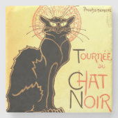 Le Chat noir, Original-Reklametafel Steinuntersetzer (Vorderseite)