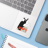 Le Chat Noir Osterhasenohren Aufkleber (Laptop mit iPhone)