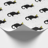 Le Chat Noir Party Hat Confetti Celebration Geschenkpapier (Ecke)