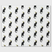 Le Chat Noir Partyhut Konfetti-Feier Geschenkpapier (Flach)
