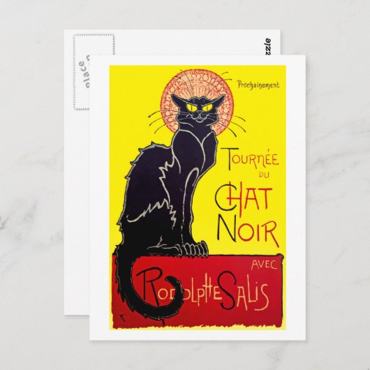 Le Chat Noir Postcard Postkarte (Vorne/Hinten)