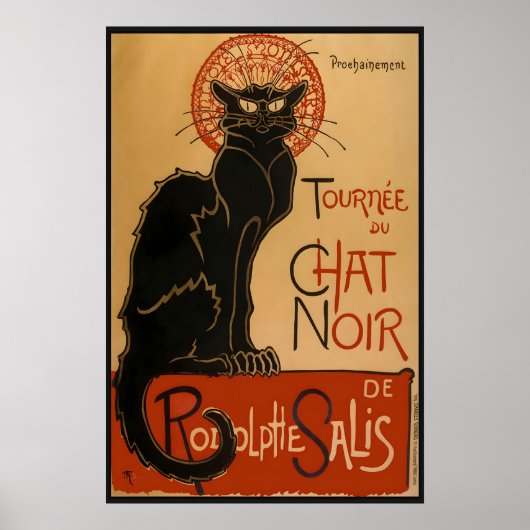 Le Chat Noir Poster – Théophile Steinlen Kunst (Vorne)