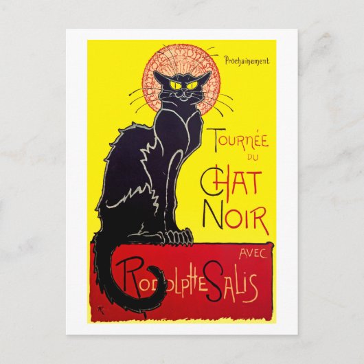 Le Chat Noir Postkarte (Vorderseite)