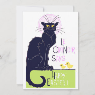 Le Chat Noir sagt Happy Oaster Feiertagskarte